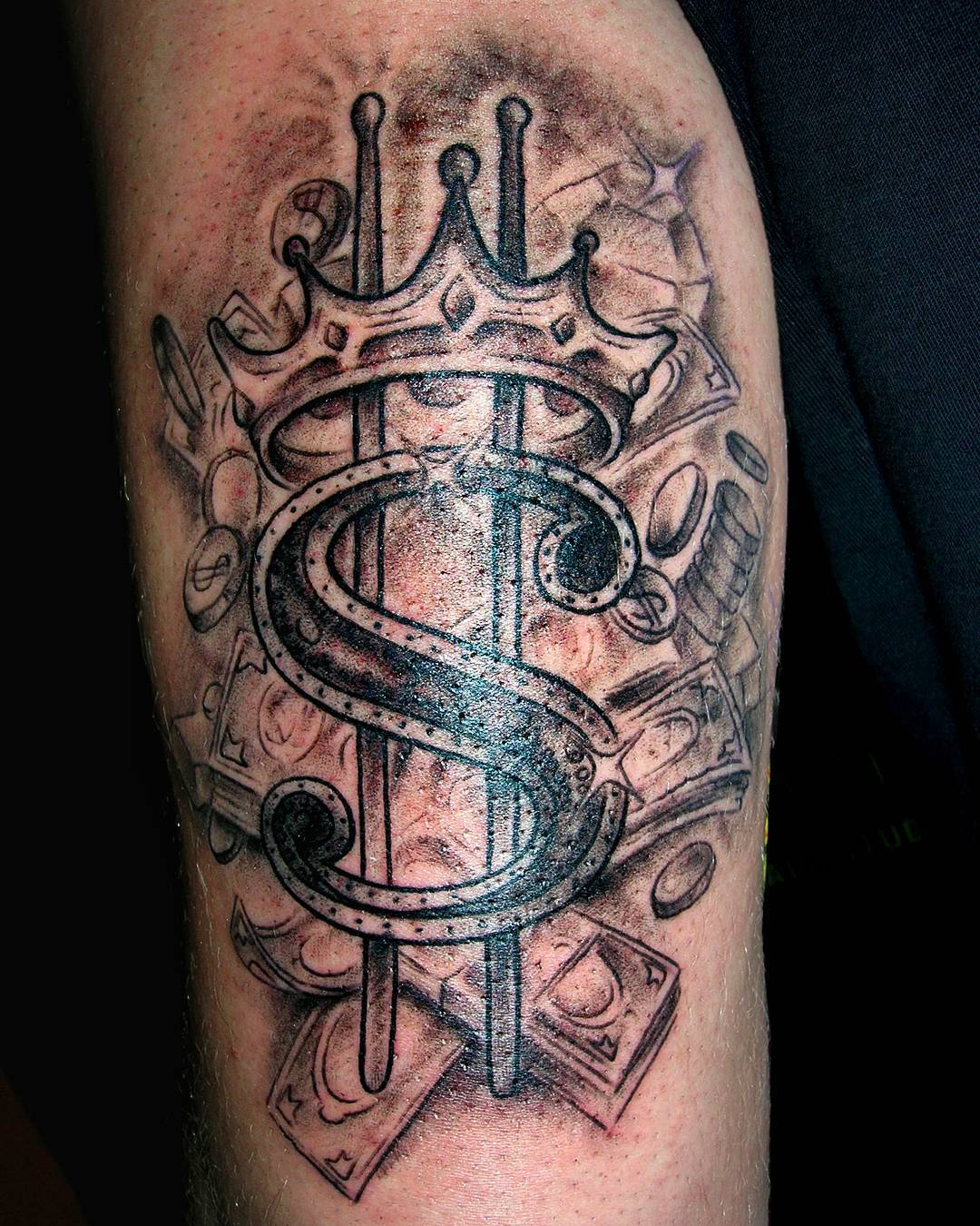 75 Best Money Tattoo Designs Meanings Get It All 2019 regarding proportions 1080 X 1350