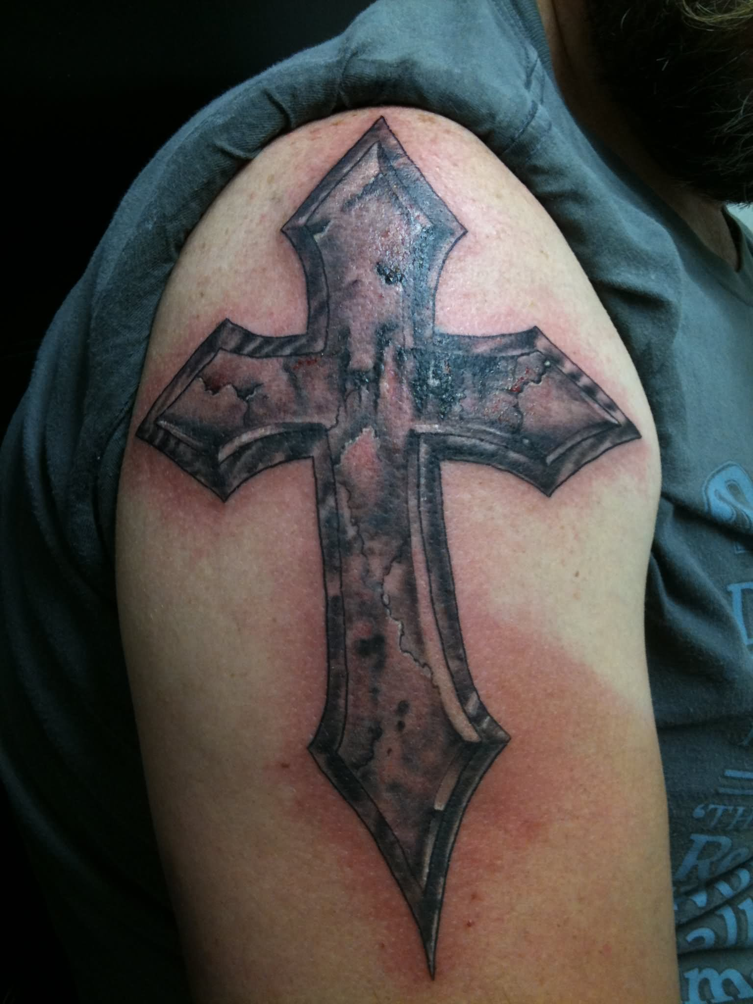 75 Famous Cross Tattoos within sizing 1536 X 2048
