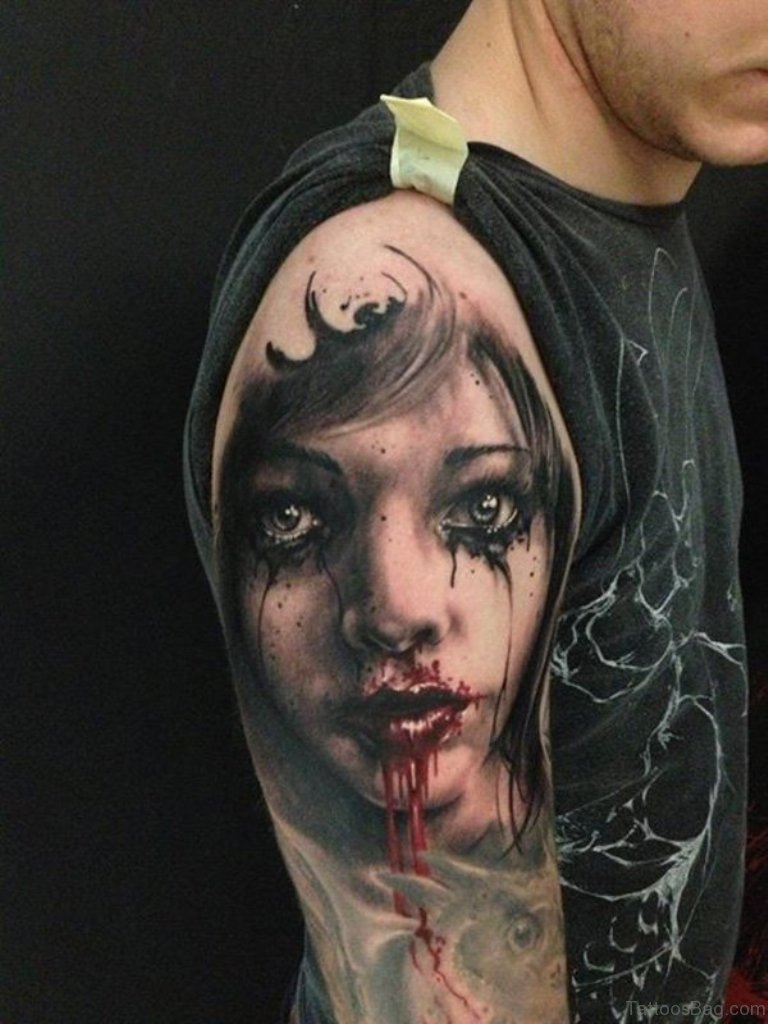 80 New Style Zombie Tattoos For Shoulder in dimensions 768 X 1024