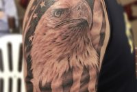 95 Bald Eagle With American Flag Tattoos Designs With Meanings regarding dimensions 768 X 1024