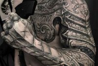 Amazing Half Chest And Sleeve Armour Piece John Lewis Tattoo regarding size 845 X 940