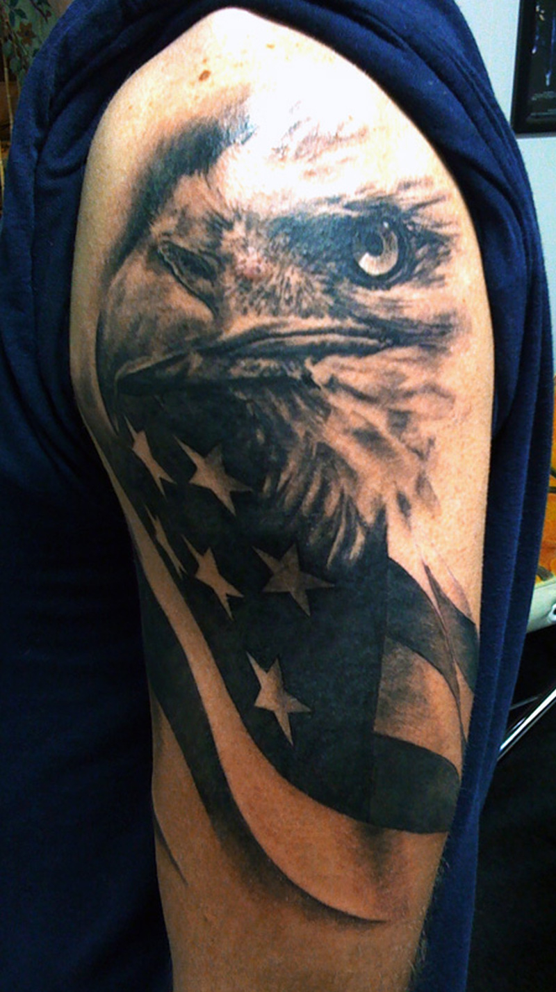 American Eagle Tattoo On Shoulder 2 Tattoos Book 65000 Tattoos within sizing 800 X 1426