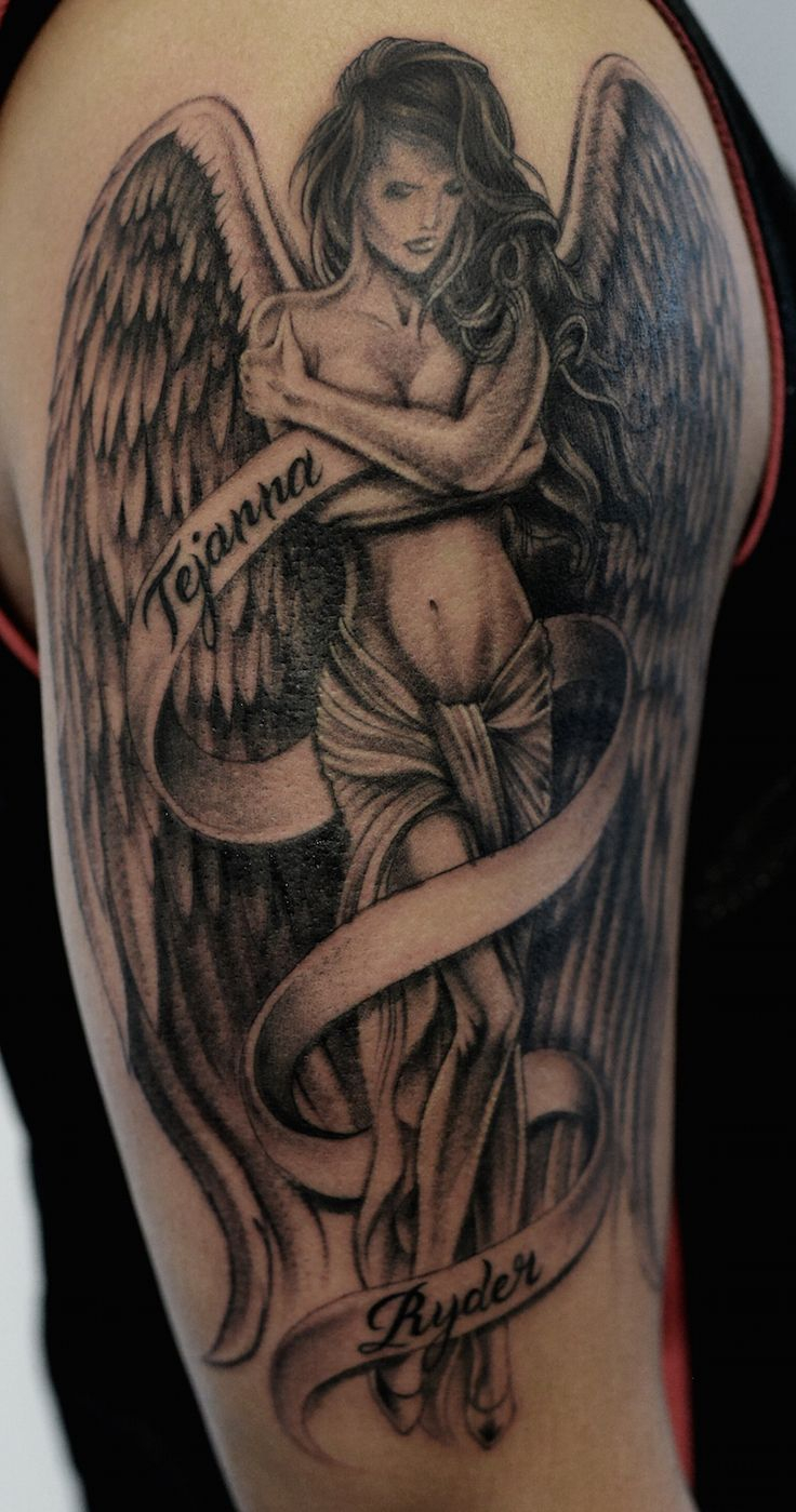 Angel Tattoos For Men Angel Tattoo Men Dark Angel Tattoo with regard to measurements 736 X 1399