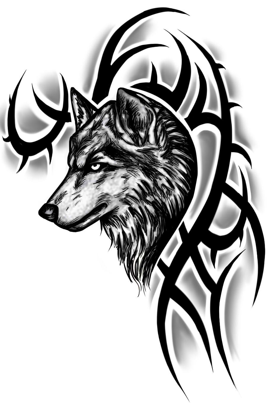 Animal Coloring Pages Dream Catchers Wolf Tattoos Designs Ideas inside sizing 900 X 1398