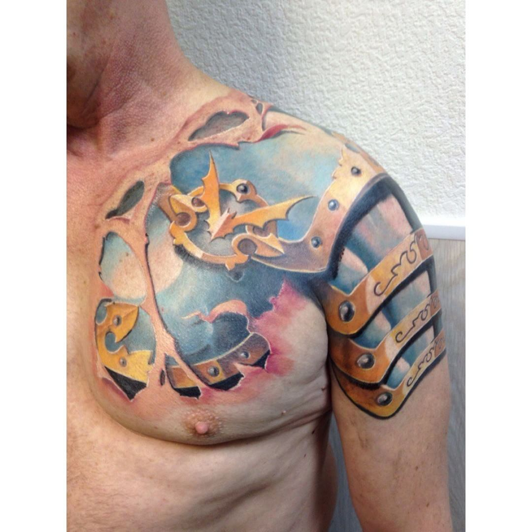 Armor Tattoo Shoulder Best Tattoo Ideas Gallery throughout size 1080 X 1080