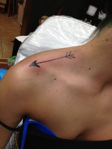 Arrow Tattoo On The Top Of My Shoulder Feeling Edgy Tattoos within proportions 2448 X 3264