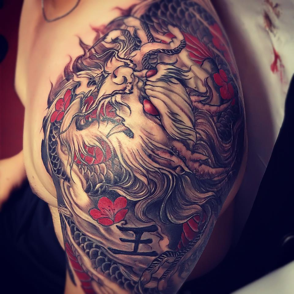 Asian Rabbit Tattoo On Shoulder For Men Tattoo Ideas with proportions 960 X 960