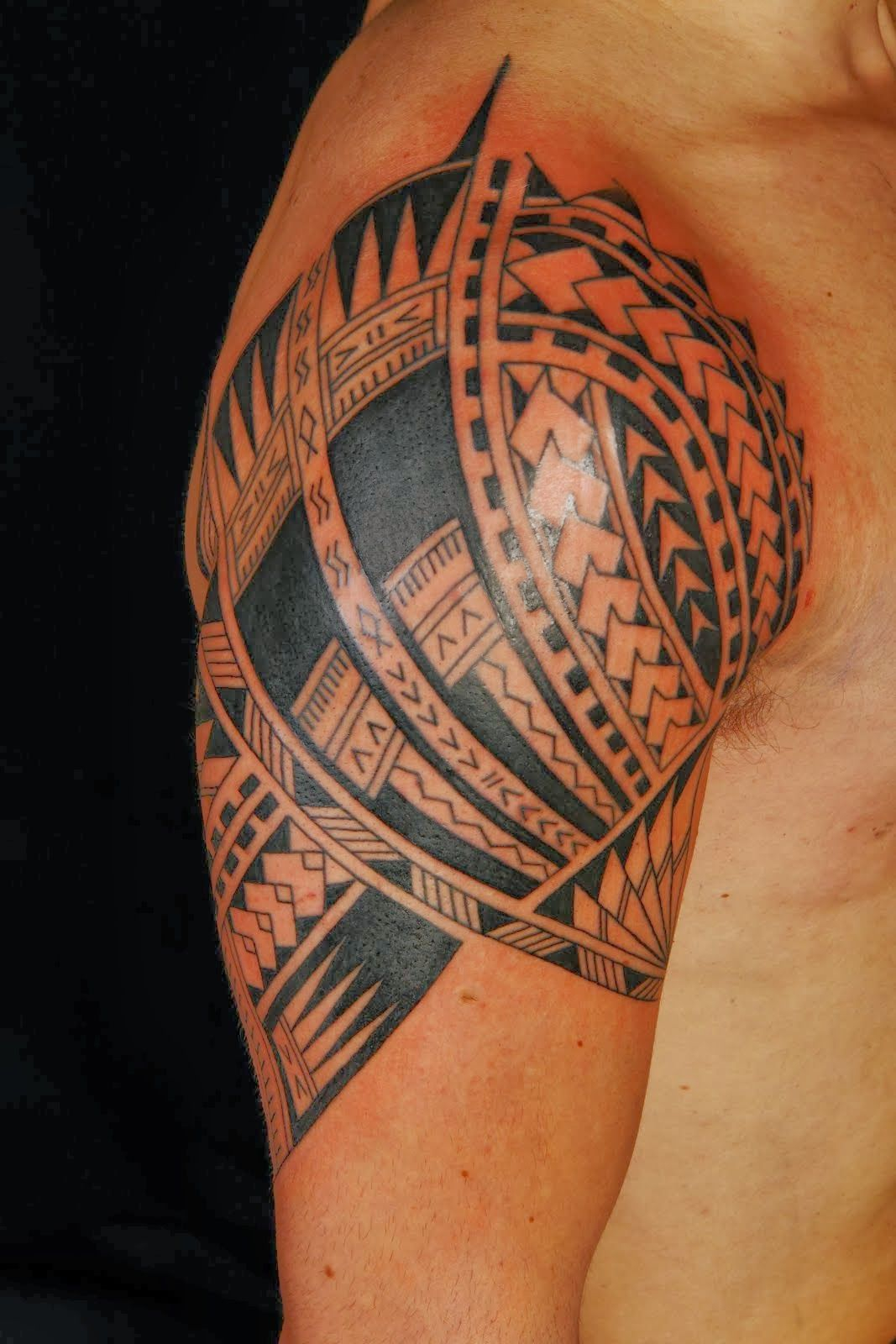 Aztec Shoulder Tattoos Tribal Chest Tattoos Hawaiian Tribal regarding proportions 1067 X 1600