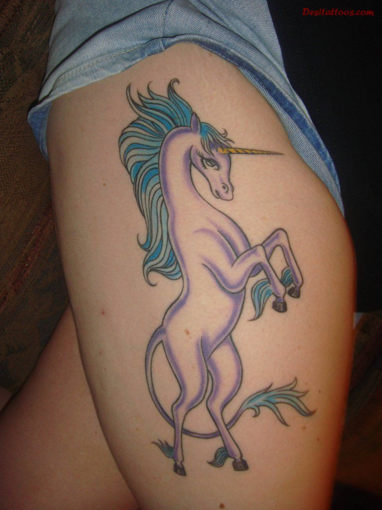 Ba Unicorn Tattoos On Back Shoulder Tattoo Ideas within measurements 768 X 1024