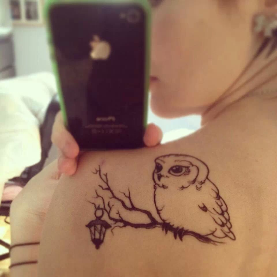 Back Of Shoulder Owl Tattoo Tattoo pertaining to proportions 960 X 960
