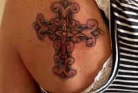 Back Shoulder Cross Tattoo Tattoos Tattoos Shoulder Tattoo pertaining to proportions 1536 X 2048