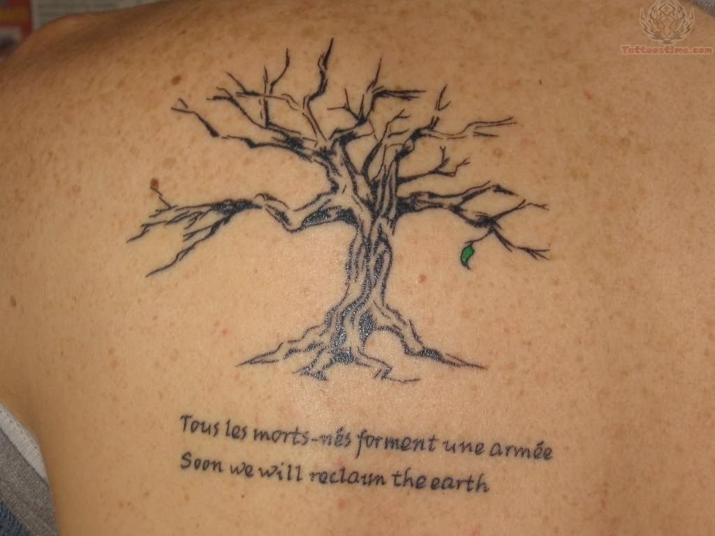 Back Shoulder Tree Tattoos with regard to sizing 1024 X 768