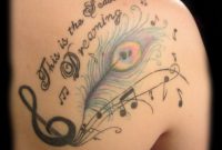 Back Tattoo Peacock Tattoo Feather Tattoo Music Tattoo Lettering within size 4770 X 4600