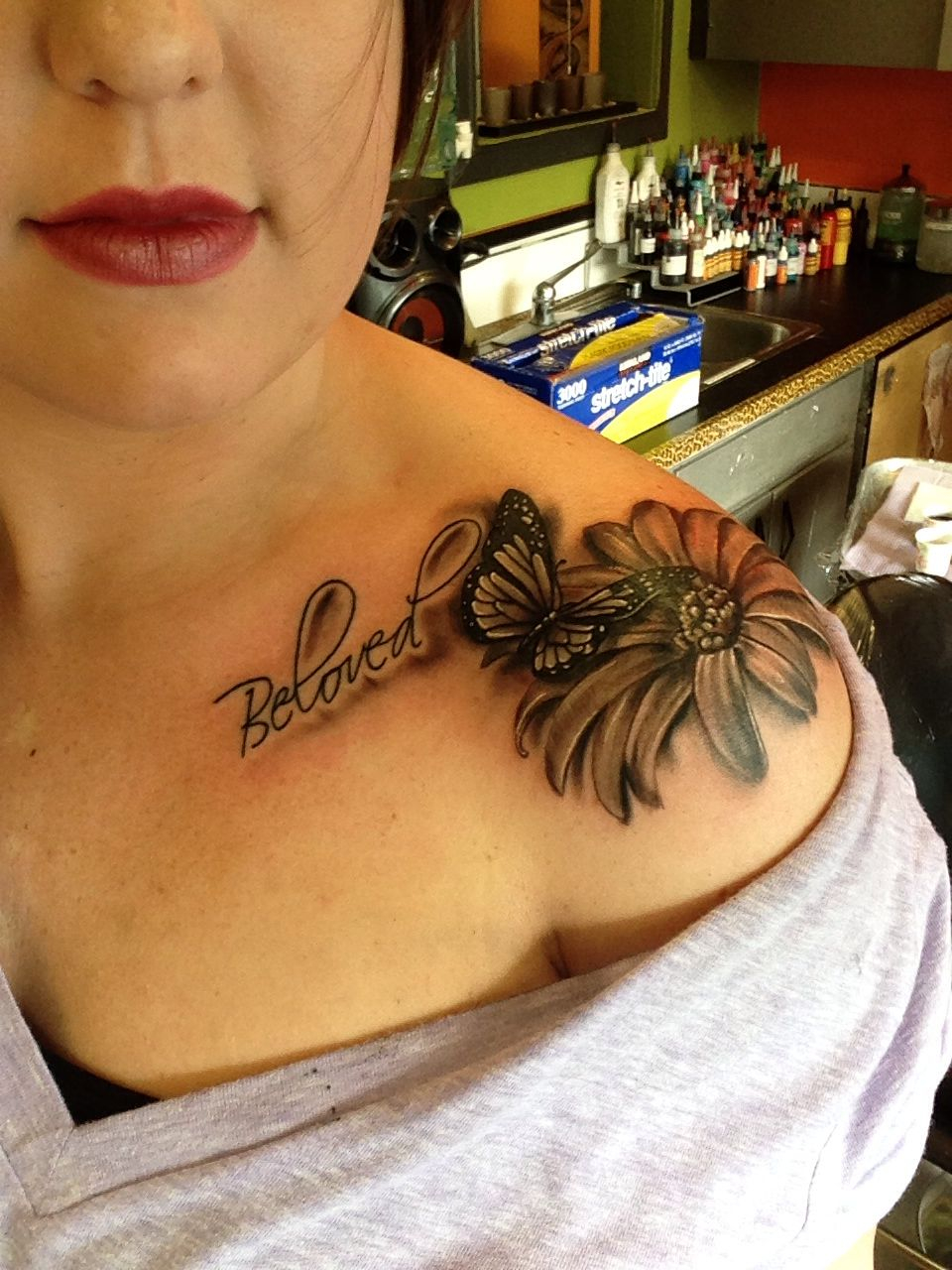 Belovedbutterflydaisy Tattoo Make Your Mark Sunflower Tattoos with regard to proportions 960 X 1280