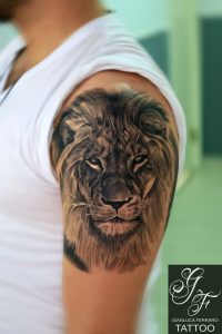 Best Eloquent Lion Shoulder Tattoo Gths regarding measurements 2362 X 3543