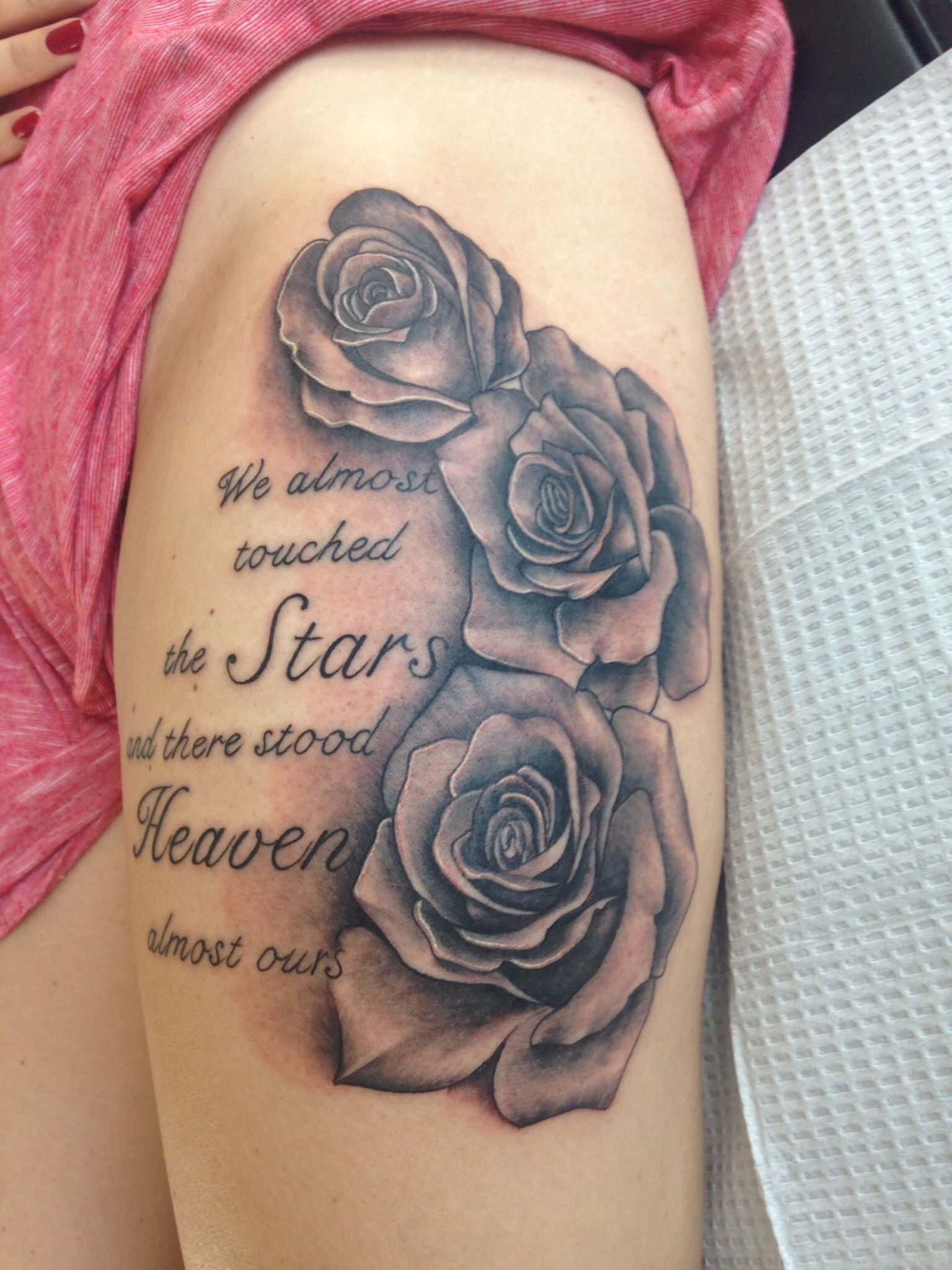 Best Rose Tattoo Ever Memorial Tattoo Love You Grandma My Style throughout proportions 1536 X 2048