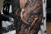Black And Grey Realistic Eagle Patriotic Tattoo Done Rember inside sizing 968 X 1346