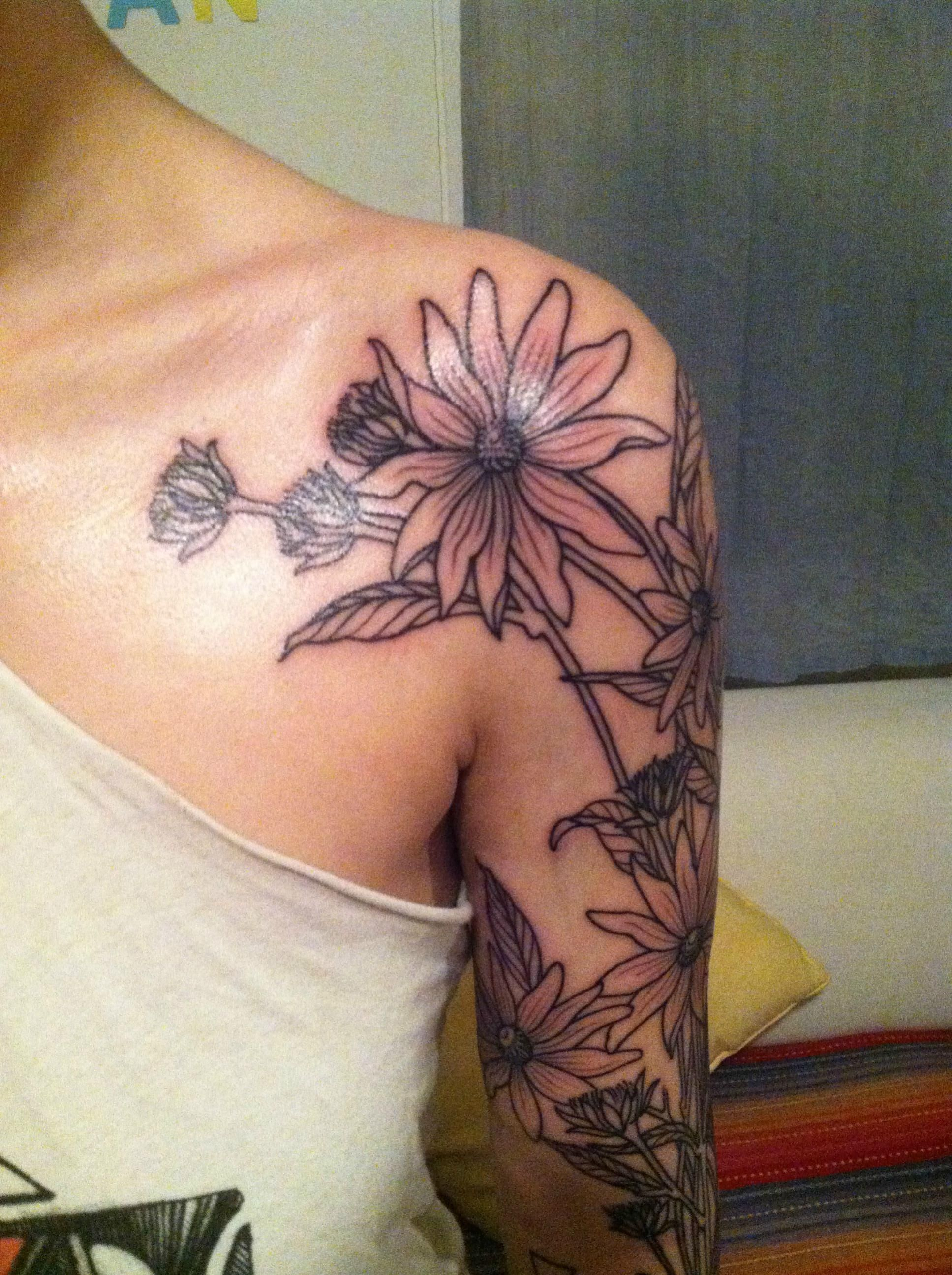 Black Eyed Susans Tattoos Tattoos Flower Tattoos State Tattoos with sizing 1935 X 2591