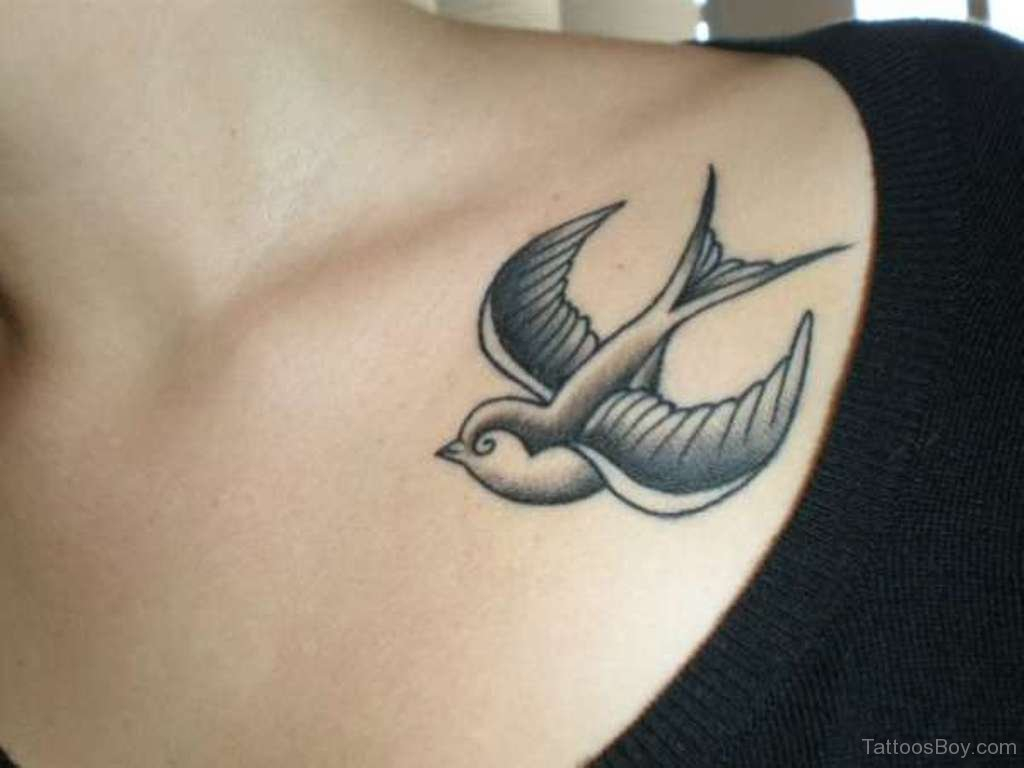 Black Ink Sparrow Tattoo On Shoulder Tattoo Designs Tattoo Pictures pertaining to sizing 1024 X 768