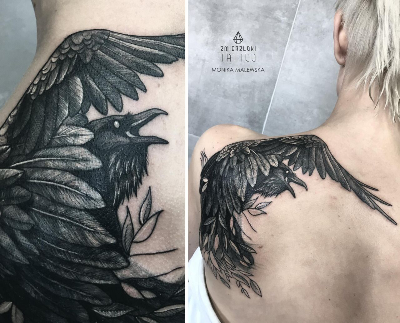 Black Raven Shoulder Tattoo I Heart Tattoos Tattoos Raven inside size 1280 X 1034