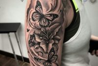 Butterflies And Lilies Tattoo Ideas Rose Butterfly Tattoo intended for proportions 1080 X 1080
