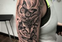 Butterflies And Lilies Tattoo Ideas Rose Butterfly Tattoo with regard to measurements 1080 X 1080