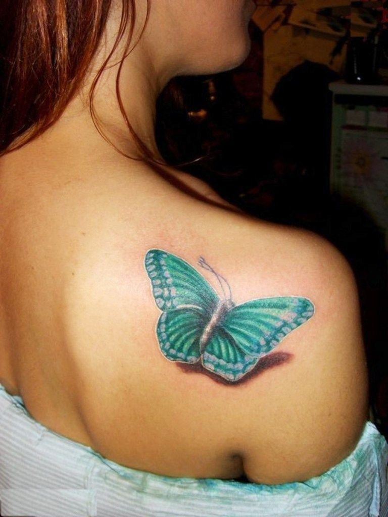 Butterfly Shoulder Tattoo Tattoo Ideas 3d Butterfly Tattoo inside proportions 768 X 1024