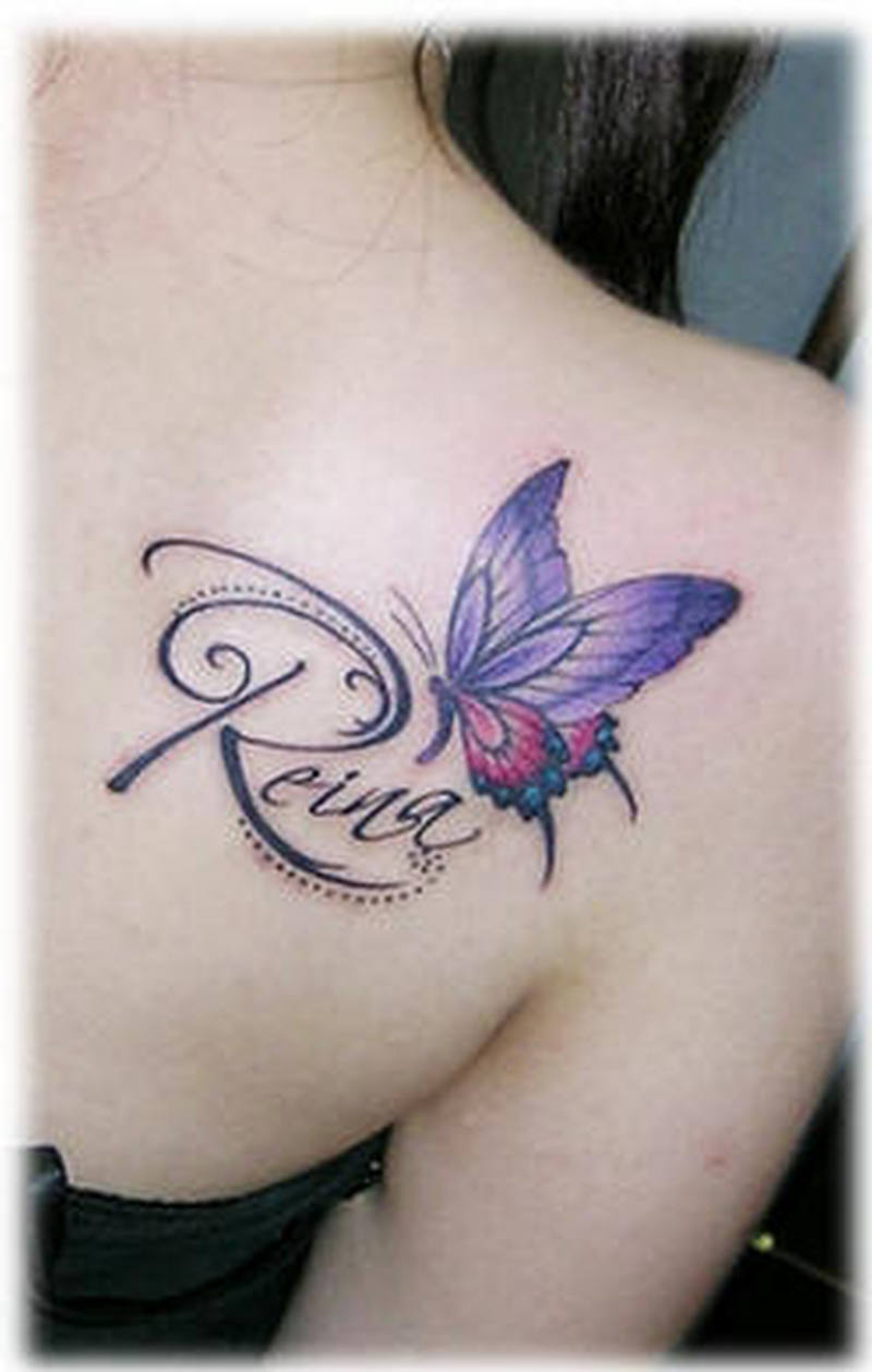 Butterfly Tattoo On Shoulder Back For Girls 2 Tattoos Book for dimensions 800 X 1258