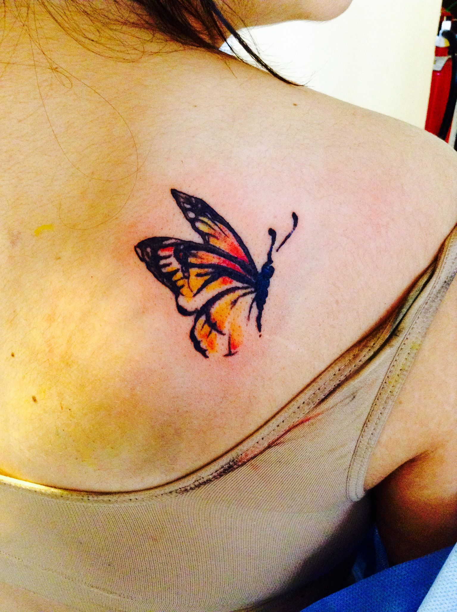 Butterfly Watercolor Like Tattoo Just Not These Colors Things regarding proportions 1535 X 2056