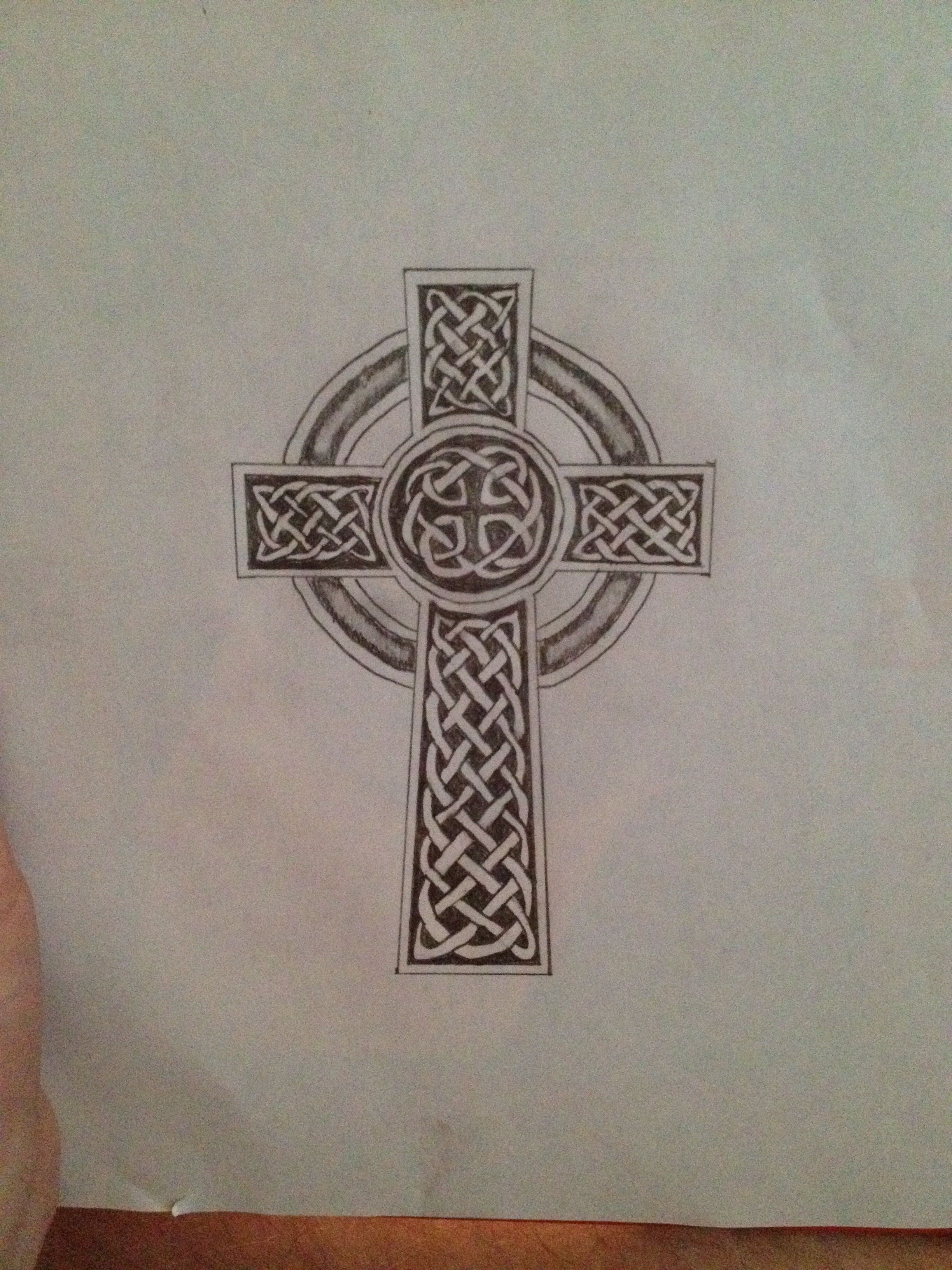 Celtic Cross Tattoo Design For My Left Shoulder Blade Ink Celtic throughout dimensions 2448 X 3264