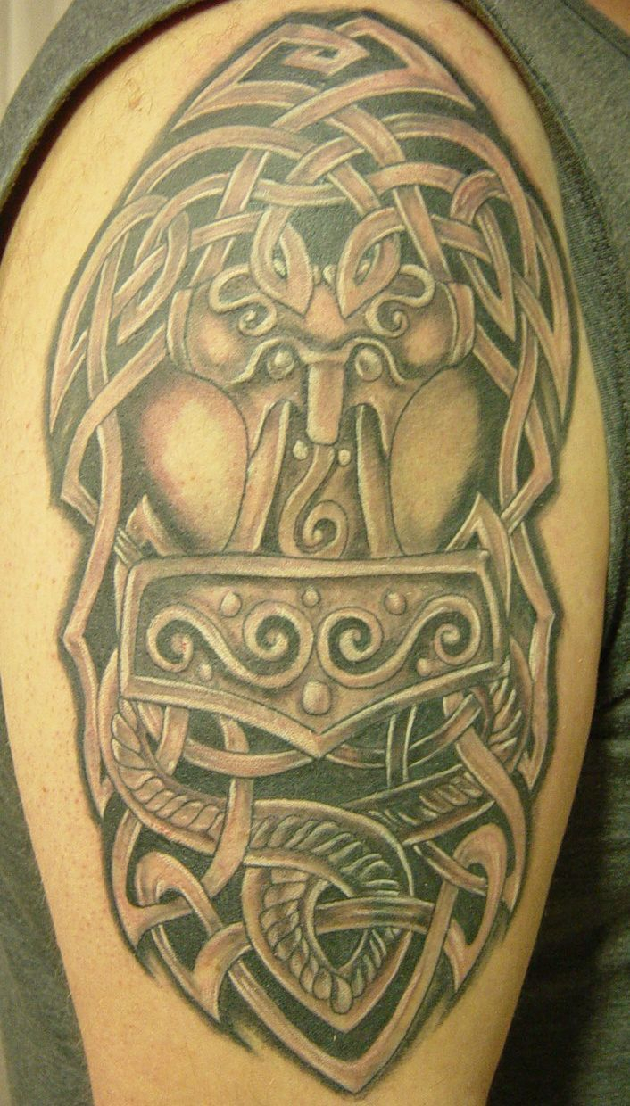 Celtic Tattoo 2face Tattoodeviantart Tats Tattoos Irish in size 706 X 1240