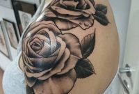 Charismatic Neck And Arm Rose Tattoo In Brown Blurmark within proportions 1080 X 1350