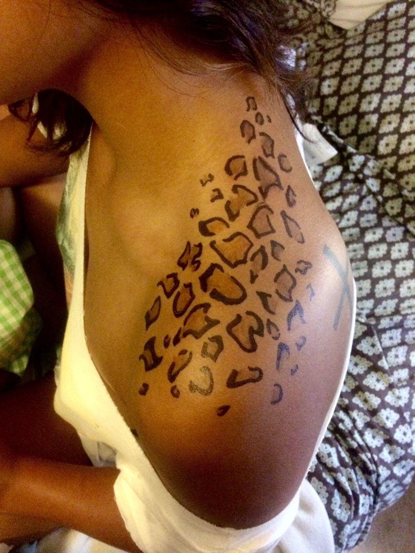 Cheetah Print Tattoo Done My Hub Forrest Dalton Been Cheetah intended for sizing 852 X 1136