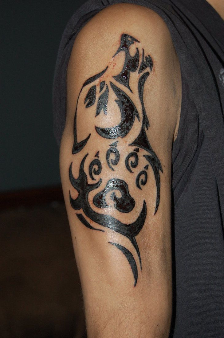 Cherokee Indian Symbol Tattoo On Biceps Ink Tribal Wolf Tattoo regarding sizing 729 X 1097
