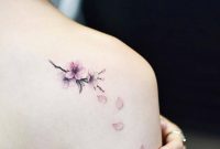 Cherry Blossom Tattoo On The Right Shoulder Blade Art Tattoos pertaining to size 987 X 988