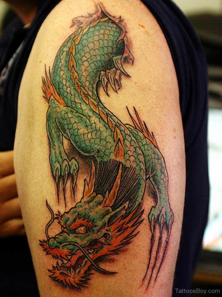 Chinese Dragon Tattoo On Shoulder Tattoo Designs Tattoo Pictures inside measurements 768 X 1024