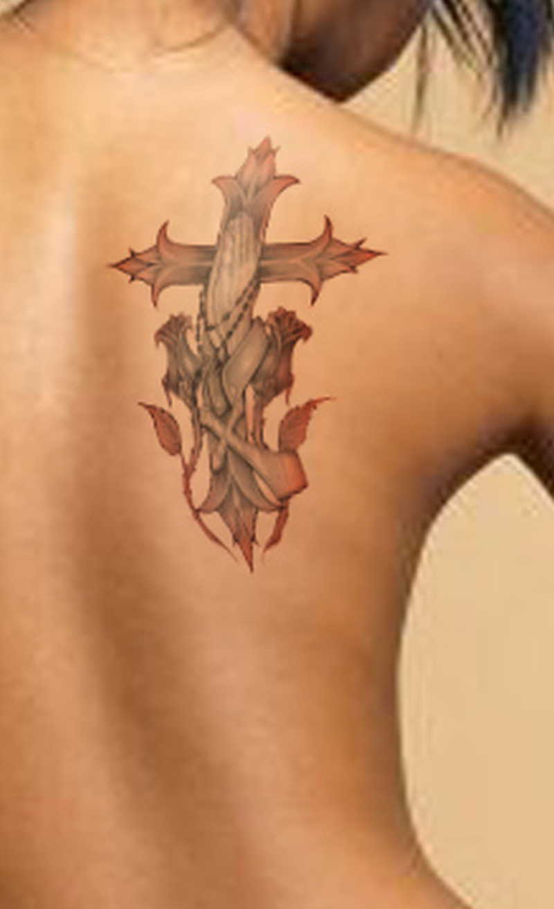 Christian Tattoo On Left Shoulder Blade Tattoos Book 65000 intended for dimensions 800 X 1311