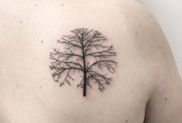 Circular Tree Tattoo On The Right Shoulder Blade Tattoos intended for measurements 966 X 1000