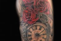 Clock And Roses Tattooi Want The Roses Up Higher On My for size 3240 X 4320