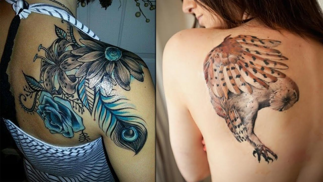 Colorful Back Shoulder Tattoo Design Collections Tattoo Designs For Women for sizing 1280 X 720