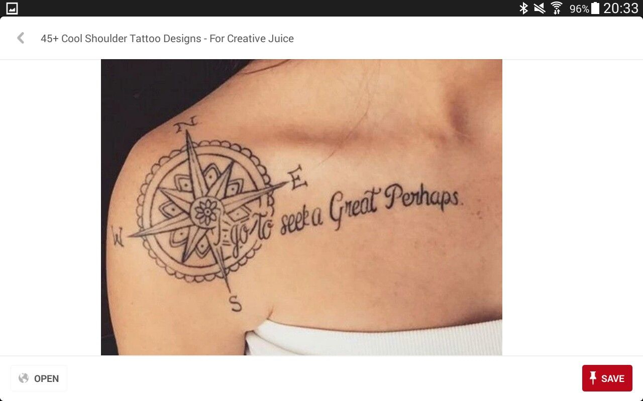 Compass Shoulder Tattoo Tattoo Inspiration Clavicle Tattoo Bone pertaining to dimensions 1280 X 800