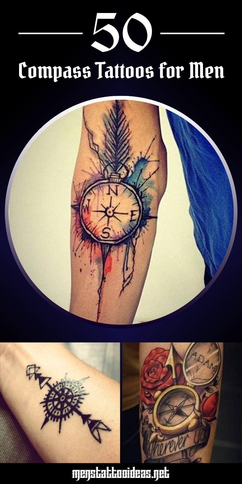 Compass Tattoos For Men Ideas And Designs For Guys with regard to proportions 800 X 1600