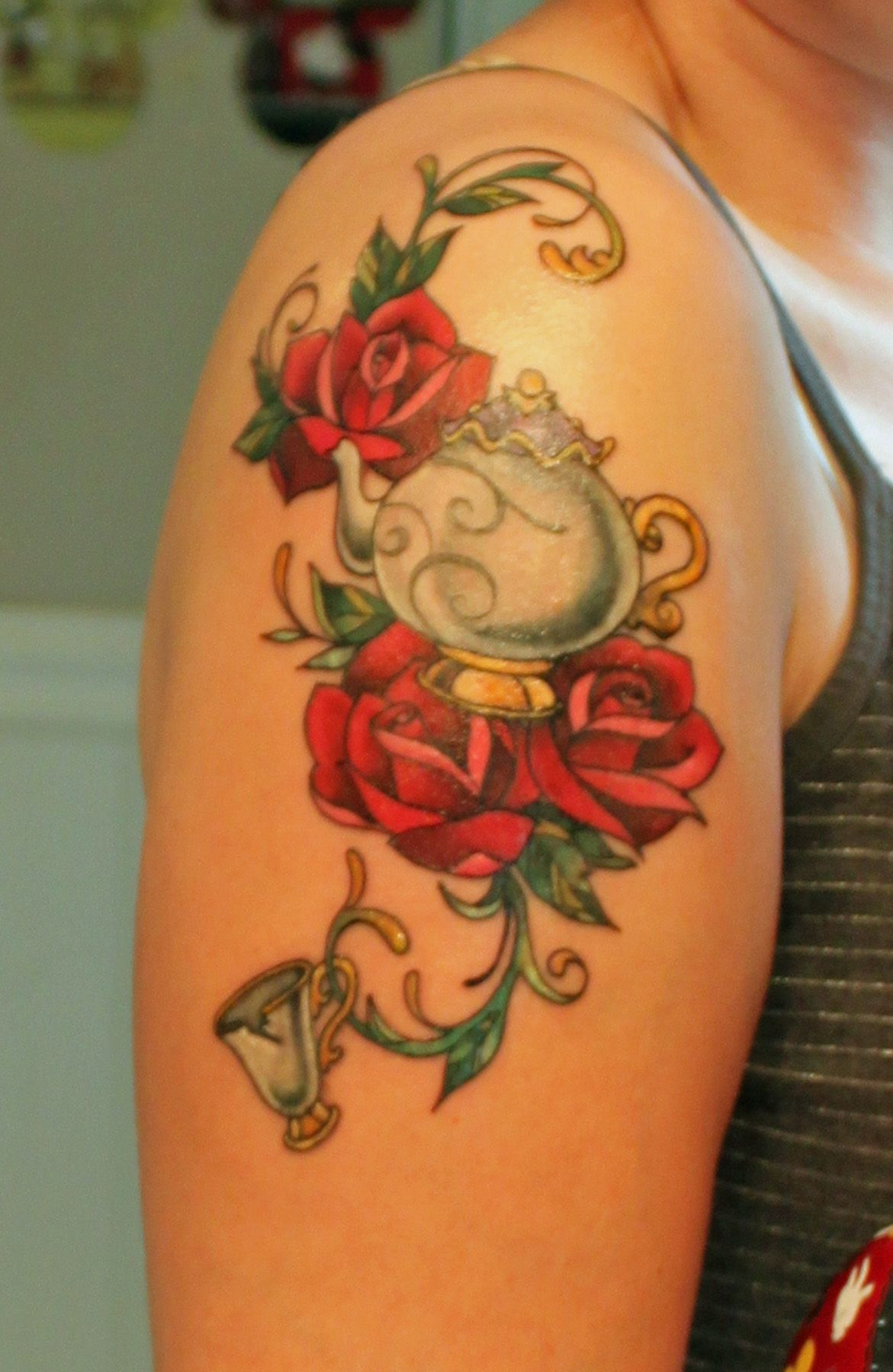 Completely Awesome Disney Tattoos Beauty And The Beast with regard to size 1171 X 1800