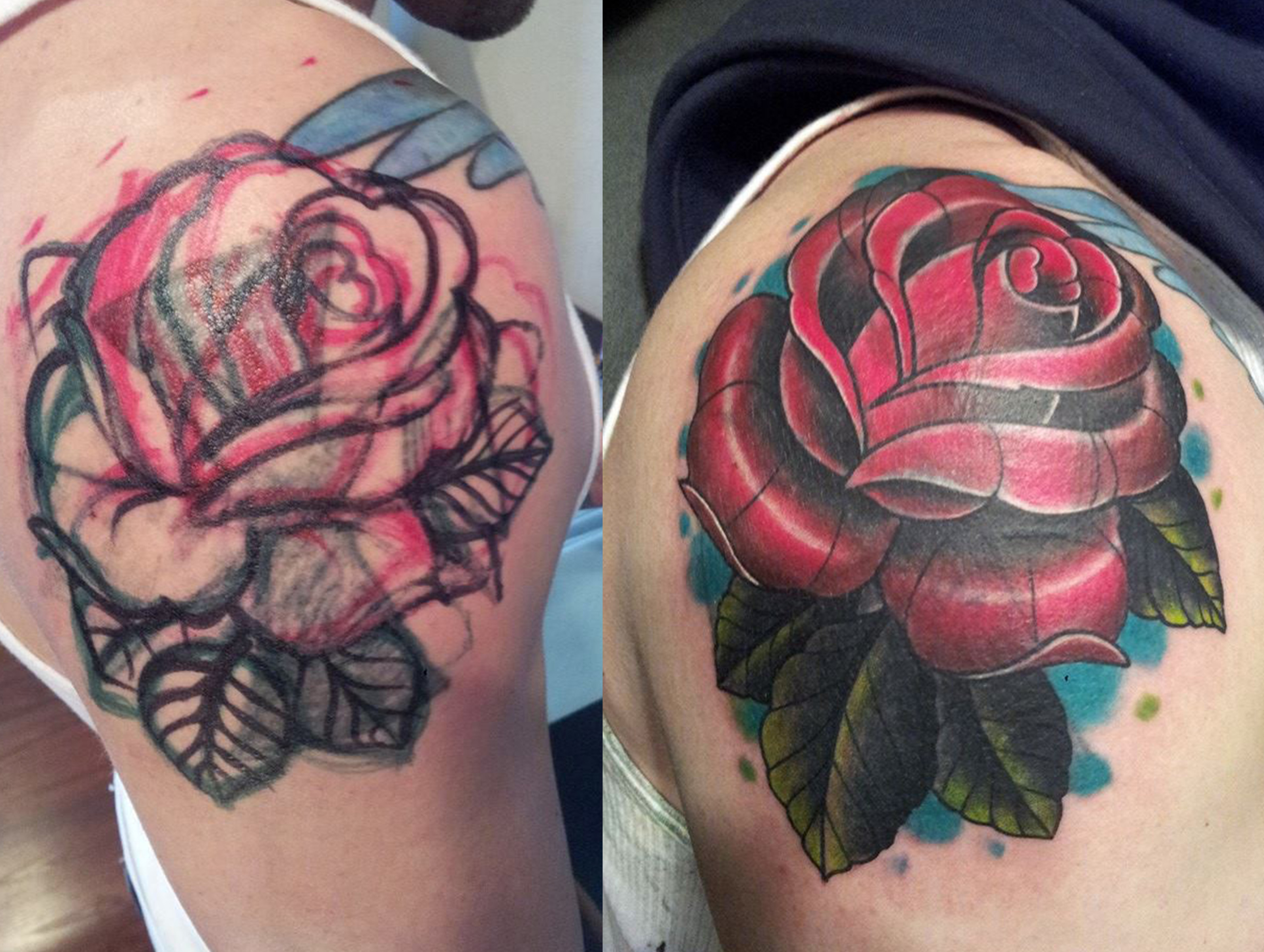Cover Up Rose Tattoo Mcnabbs Tattoo Fine Art Artist with dimensions 3180 X 2394