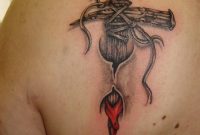 Cross Tattoo On Back Shoulder For Guys Tattoo Ideas in sizing 719 X 1110
