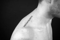 Date In Roman Numerals Tattoo On Top Of The Right Shoulder Tattoo in sizing 1000 X 1000
