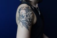 Dinosaur Tattoo On Upper Arm And Shoulder Tattoo Skull with dimensions 1620 X 1080