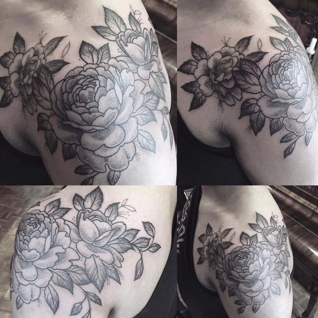 Dotwork Shoulder Tattoo Krofty At The Tattooed Arms Lincoln Uk pertaining to proportions 1080 X 1080