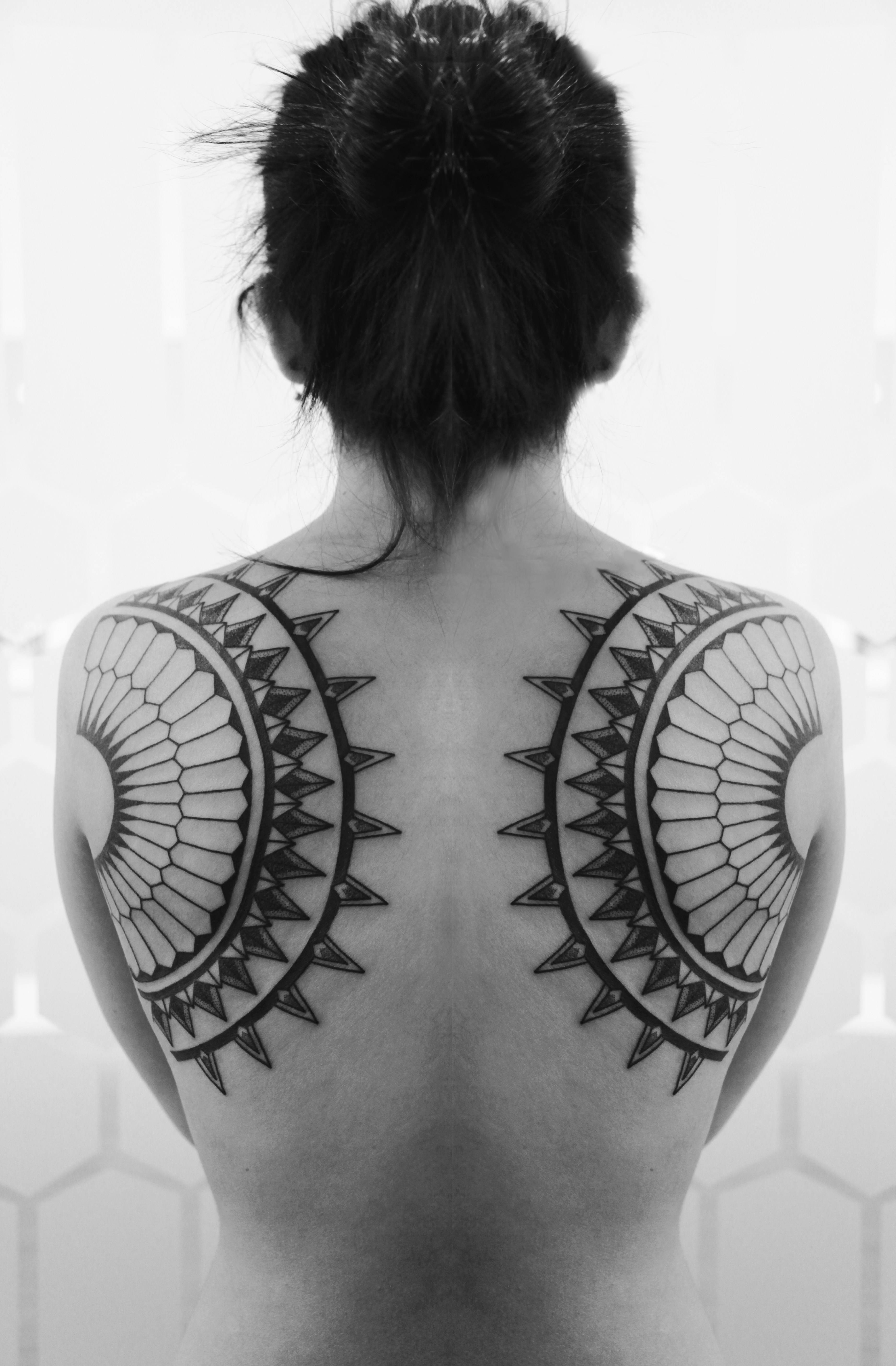 Double Shoulder Blade Tattoos Tattoos Ideas pertaining to proportions 3739 X 5700