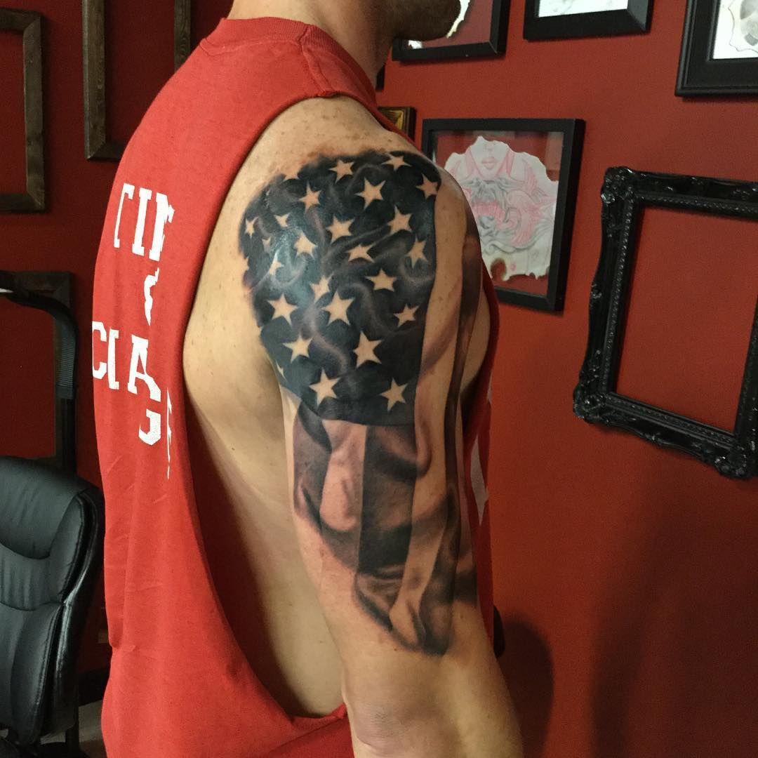 Eagle American Flag Shoulder Tattoo Wwwgalleryhipcom The Hippest with regard to size 1080 X 1080